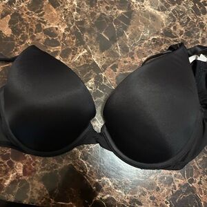 PINK Victoria's Secret Classic push up Black Bra- size 34B
